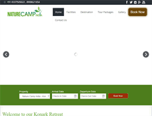 Tablet Screenshot of naturecampindia.com